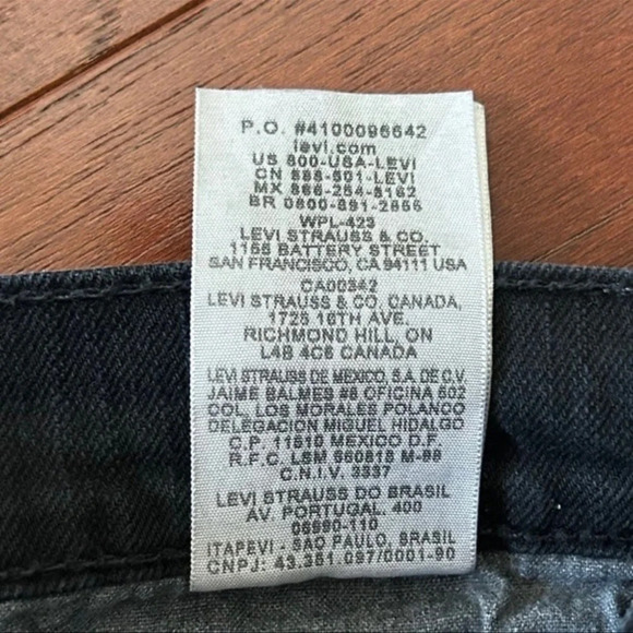 Levi Strauss Company black 511 Jeans  Men’s size 30X32 - Picture 9 of 12